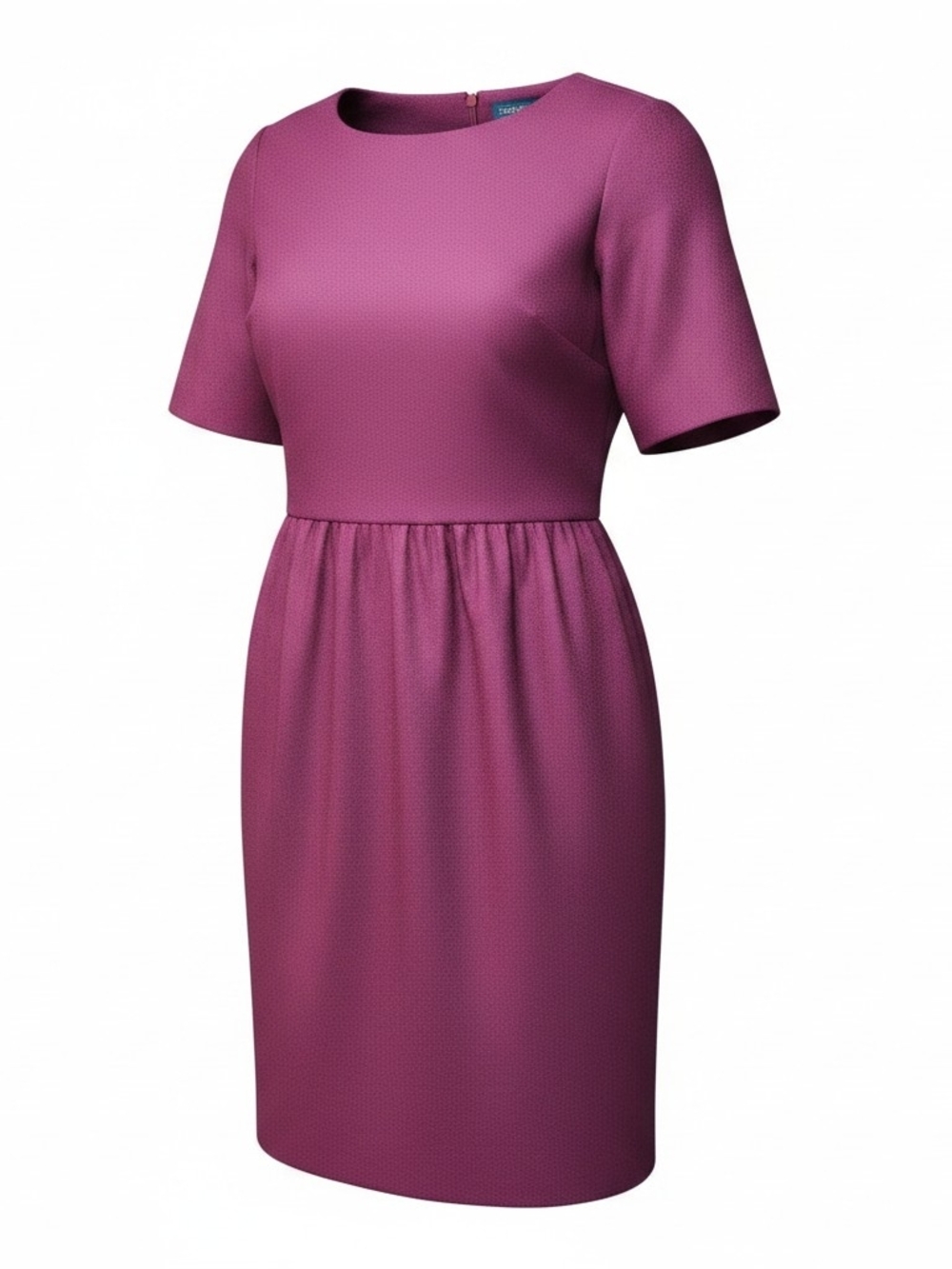 PENDLETON | Virgin Wool Dress Made in USA Fuchsia Berry Mod Minimalist | 18W